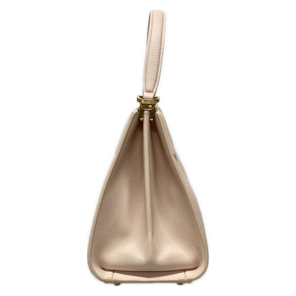 Auth Salvatore Ferragamo Gancini 21A210 Light Pink Leather - Handbag - Picture 6 of 16